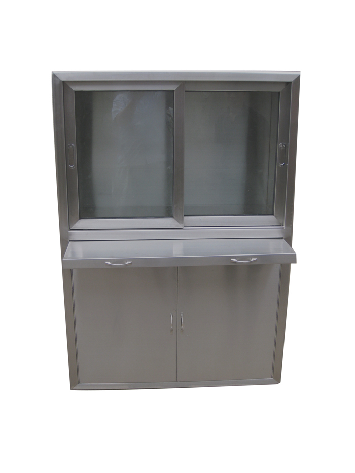 Embedded stainless steel anesthesia cabinet